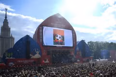 Khu vực fanzone. (Nguồn: Sputnik)