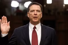 Cựu Giám đốc Cơ quan Điều tra Liên bang Mỹ (FBI) James Comey. (Nguồn: Reuters)