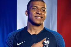 Kylian Mbappe mặc chiếc áo có hình 2 ngôi sao. (Nguồn: Nike)