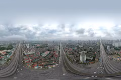 [Ảnh 360] Nút giao Nguyễn Trãi-Thanh Xuân vào giờ cao điểm