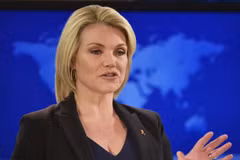 Người phát ngôn Bộ Ngoại giao Mỹ Heather Nauert. (Nguồn: AFP)