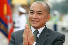 Quốc vương Campuchia Norodom Sihamoni. (Nguồn: The Telegraph)