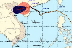 Đường đi và vị trí cơn bão số 2. (Nguồn: nchmf.gov.vn)