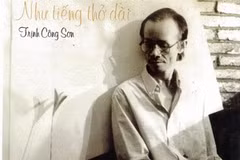 Bìa album "Trịnh Công Sơn - Như tiếng thở dài (1997)" của Hãng phim Phương Nam. (Nguồn: Vietnam+)