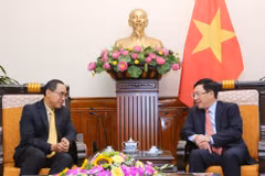 Phó Thủ tướng, Bộ trưởng Ngoại giao Phạm Bình Minh tiếp Đại sứ Thái Lan. (Ảnh: Thành Đạt/TTXVN)