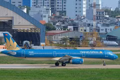 Máy bay Airbus A321 của Vietnam Airlines được khai thác trên đường bay mới Nha Trang-Seoul. (Ảnh: Vietnam Airlines cung cấp)