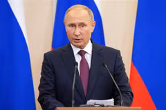 Tổng thống Nga Vladimir Putin. (Ảnh: AFP/TTXVN)