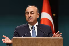  Ngoại trưởng Thổ Nhĩ Kỳ Mevlut Cavusoglu. (Ảnh: AFP/TTXVN)