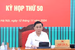 Đồng chí Trần Cẩm Tú chủ trì kỳ họp. (Ảnh: Phương Hoa/TTXVN)