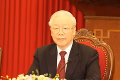Tổng Bí thư Nguyễn Phú Trọng.( Ảnh: Trí Dũng/TTXVN)