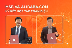 Lãnh đạo 2 bên ký kết qua hình thức trực tuyến. (Ảnh: CTV/Vietnam+)