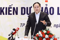Thứ trưởng Bộ Tài nguyên và Môi trường Lê Minh Ngân. (Nguồn ảnh: Khương Trung)