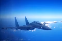 Máy bay chiến đấu Su-30 của Không quân Trung Quốc. (Nguồn: THX/TTXVN)