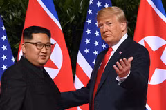 Tổng thống Mỹ Donald Trump và nhà lãnh đạo Triều Tiên Kim Jong-un. (Nguồn: Sputnik)