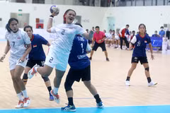 Pha dứt điểm không thành công của cầu thủ Kaeoluan Mathurada (số 20, Thái Lan). (Ảnh: Thế Duyệt/TTXVN)
