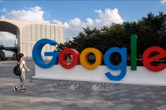Biểu tượng của Google. (Ảnh: AFP/TTXVN)