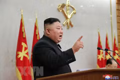 Nhà lãnh đạo Triều Tiên Kim Jong-un. (Ảnh: KCNA/TTXVN) 