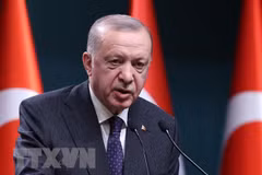 Tổng thống Thổ Nhĩ Kỳ Recep Tayyip Erdogan. (Ảnh: AFP/TTXVN) 