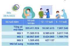 Hơn 231,46 triệu liều vaccine phòng COVID-19 đã được tiêm tại Việt Nam
