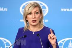 Người phát ngôn Bộ Ngoại giao Nga Maria Zakharova. (Ảnh: AFP/TTXVN)