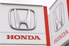 Biểu tượng của Hãng sản xuất ôtô Honda. (Ảnh: Kyodo/TTXVN) 
