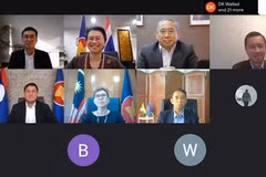 Ủy ban Điều phối Kết nối ASEAN họp phiên đầu tiên trong năm 2021 (ACCC 1/2021) theo hình thức trực tuyến (Ảnh: TTXVN phát)