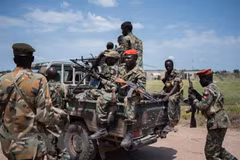 Binh sỹ được triển khai tại khu vực Alole, Nam Sudan. (Ảnh: AFP/TTXVN)