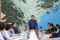 Phó Trưởng ban Ban Chỉ đạo Trung ương về Phòng, chống thiên tai Trần Quang Hoài phát biểu. (Ảnh: Vũ Sinh/TTXVN)