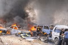 Hiện trường vụ đánh bom tại Syria. Ảnh minh họa. (Nguồn: AFP/TTXVN)