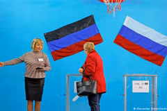 Bốn khu vực ở Ukraine tổ chức trưng cầu ý dân về việc sáp nhập vào Nga. (Nguồn: Reuters)