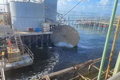 Hiện trường sự cố tràn dầu. (Nguồn: U.S. Coast Guard )