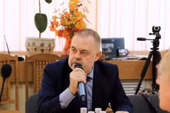 Chuyên gia Grigory Trofimchuk - Chủ tịch Quỹ nghiên cứu Khoa học Á-Âu. (Ảnh: Quang Vinh/TTXVN)