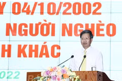 Phó Chủ tịch Thường trực UBND thành phố Hải Phòng Lê Anh Quân phát biểu tại Hội nghị tổng kết 20 năm triển khai thực hiện Nghị định 78. (Nguồn: vbsp.org.vn)