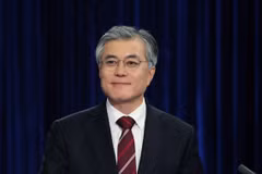 Cựu Chủ tịch đảng Minjoo Moon Jae-in. (Nguồn: Alchetron)