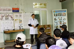 Một hoạt động trong dự án 'Quỹ Toàn cầu phòng, chống HIV/AIDS tại Việt Nam.' (Nguồn: TTXVN)