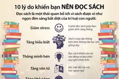 10 lý do khiến bạn nên duy trì thói quen đọc sách