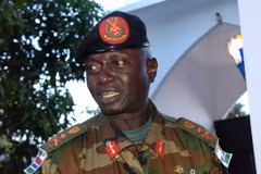 Tổng Tham mưu trưởng quân đội Gambia Ousman Badjie. (Ảnh: AFP/TTXVN)