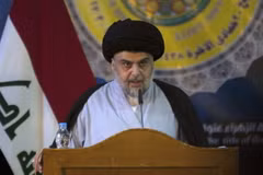 Giáo sỹ có ảnh hưởng của Iraq Muqtada Al-Sadr. (Nguồn: AFP)