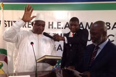Tổng thống đắc cử Gambia Adama Barrow. (Nguồn: Twitter)