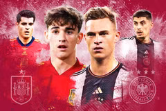 Đức đại chiến Tây Ban nha ở World Cup 2022. (Nguồn: The Sun)