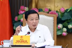 Phó Thủ tướng Trần Hồng Hà phát biểu chỉ đạo. (Ảnh: Phạm Kiên/TTXVN)