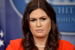 Thư ký báo chí Nhà Trắng Sarah Huckabee Sanders. (Nguồn: AP)