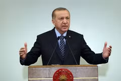 Tổng thống Thổ Nhĩ Kỳ Recep Tayyip Erdogan. (Ảnh: AFP/TTXVN)