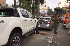 Hiện trường nơi xảy ra vụ việc. (Ảnh: PV/Vietnam+) 
