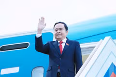 Chủ tịch Quốc hội Trần Thanh Mẫn kết thúc chuyến thăm chính thức Liên bang Nga và đồng chủ trì Phiên họp lần thứ ba Ủy ban Hợp tác liên Nghị viện Việt Nam - Liên bang Nga. (Ảnh: Thống Nhất/TTXVN)