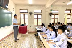 Giờ học của học sinh trường THPT Trần Phú (Đức Thọ, Hà Tĩnh). (Ảnh: Hữu Quyết/TTXVN)