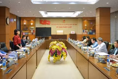 Quang cảnh cuộc làm việc. (Nguồn: Báo Đại biểu Nhân dân)