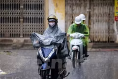 Đông Bắc Bộ và Thủ đô Hà Nội chiều tối và đêm có mưa rào. (Nguồn: Vietnam+)