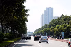 Xa lộ Hà Nội đoạn từ cầu Sài Gòn hướng về ngã tư Thủ Đức dài 7,7km, được đổi tên thành đường Võ Nguyên Giáp. (Ảnh: Hồng Đạt/TTXVN)