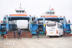 Phà Đồng Bài. (Nguồn: TTXVN)